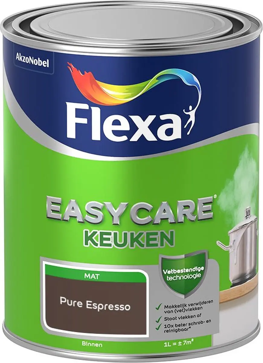 Flexa Easycare Keuken Pure Espresso Mengverf 1L