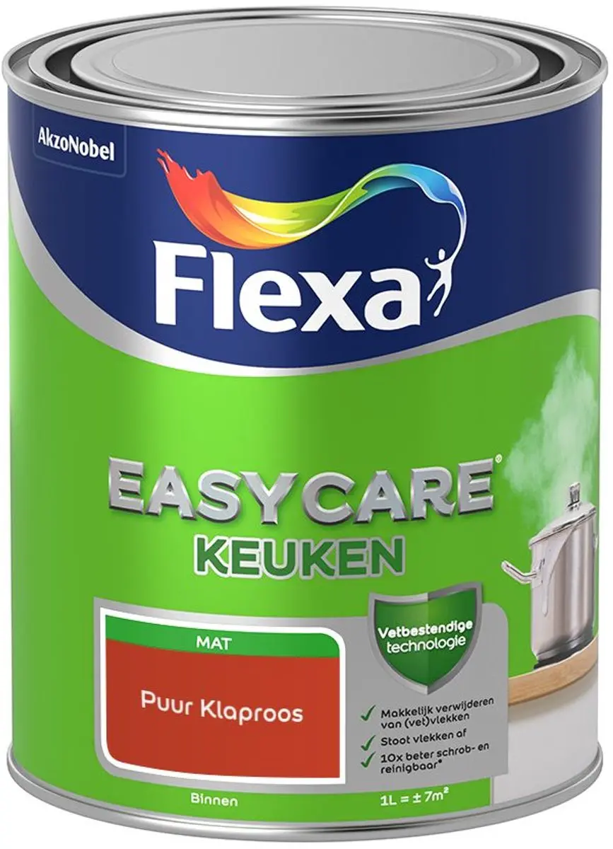 Flexa Easycare Keuken Puur Klaproos Mengverf 1L