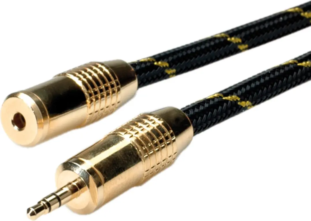 Roline GOLD 3,5mm Audio Verlengkabel Male/Female 10m