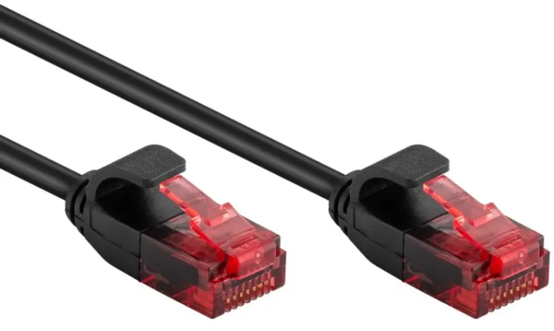 Goobay U/UTP CAT6 Netwerkkabel 2m - Zwart