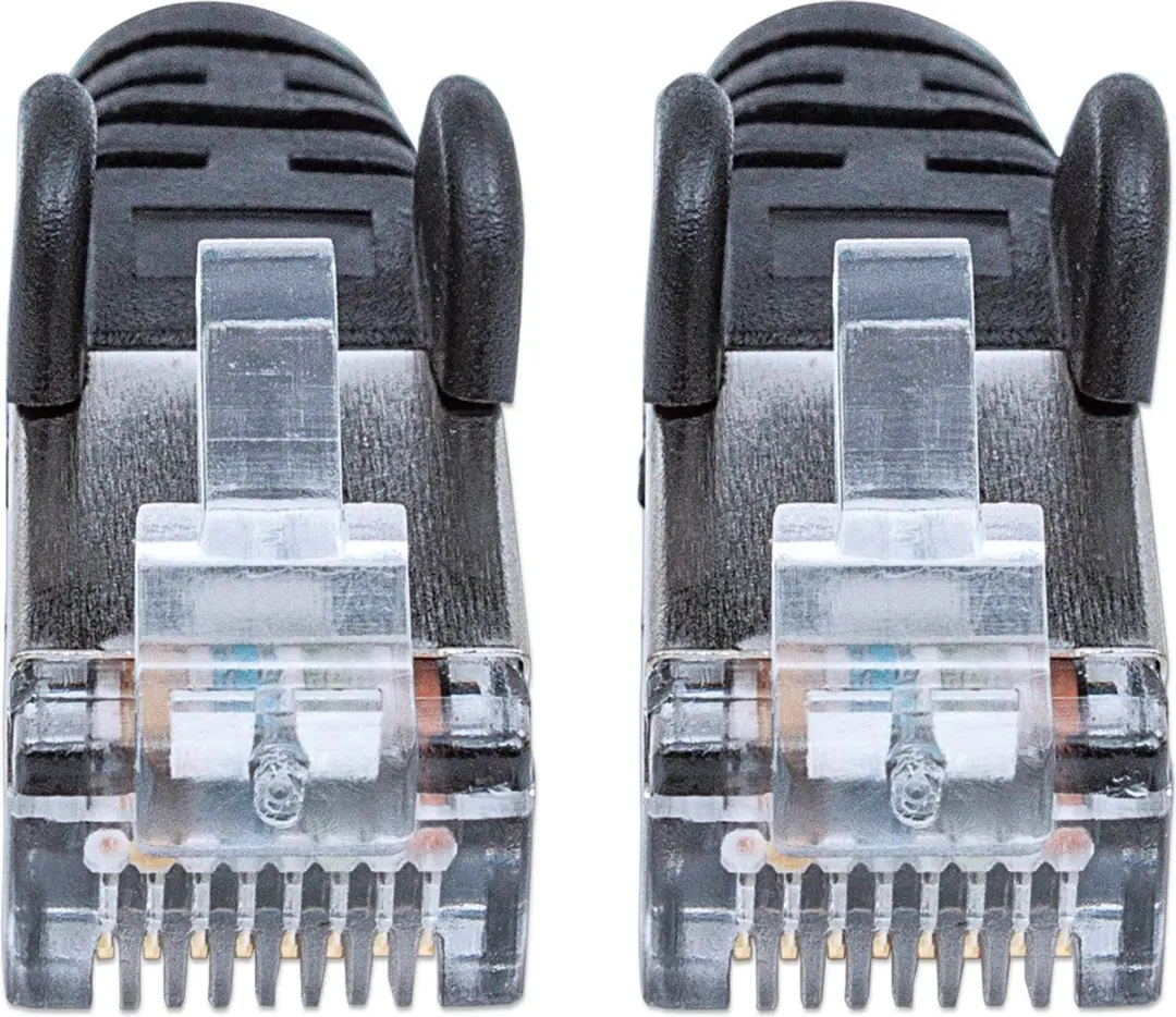 Intellinet CAT6a S/FTP Netwerkkabel 318761 - 1m - Zwart