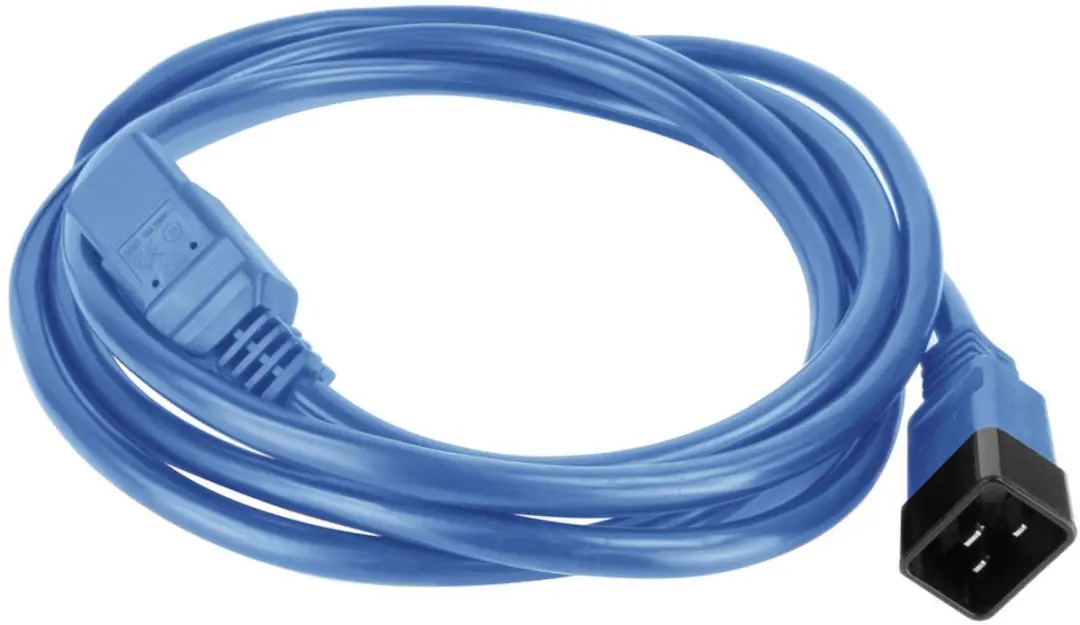 ACT Netsnoer C20-C21 IEC60320 AK5365 - 1m - Blauw