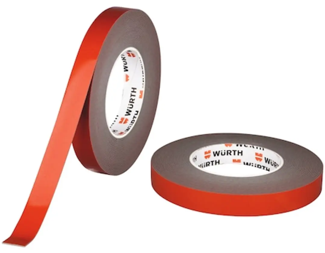 Würth Power Montagetape - Rood/Transparant