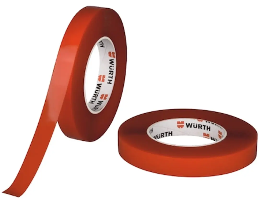 Würth Power Montagetape - Rood/Transparant
