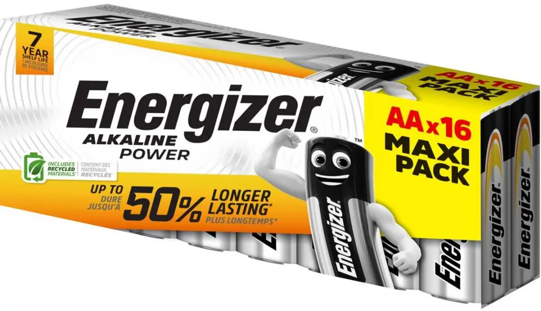 Energizer Power LR06 AA Alkaline Batterij - 16 Stuks