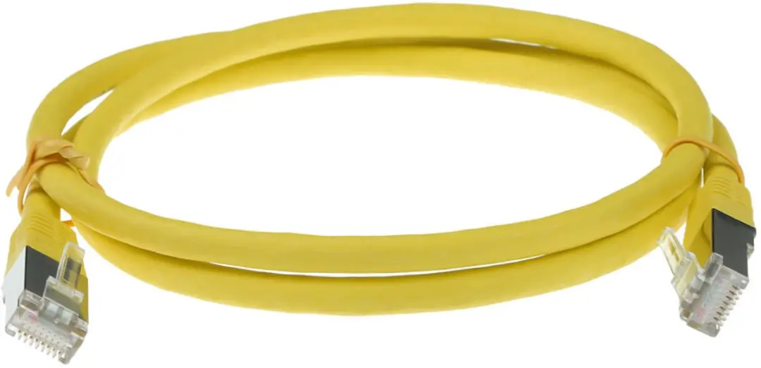 ACT Gele CAT6 Patchkabel 10m FB9810 - LSZH SFTP