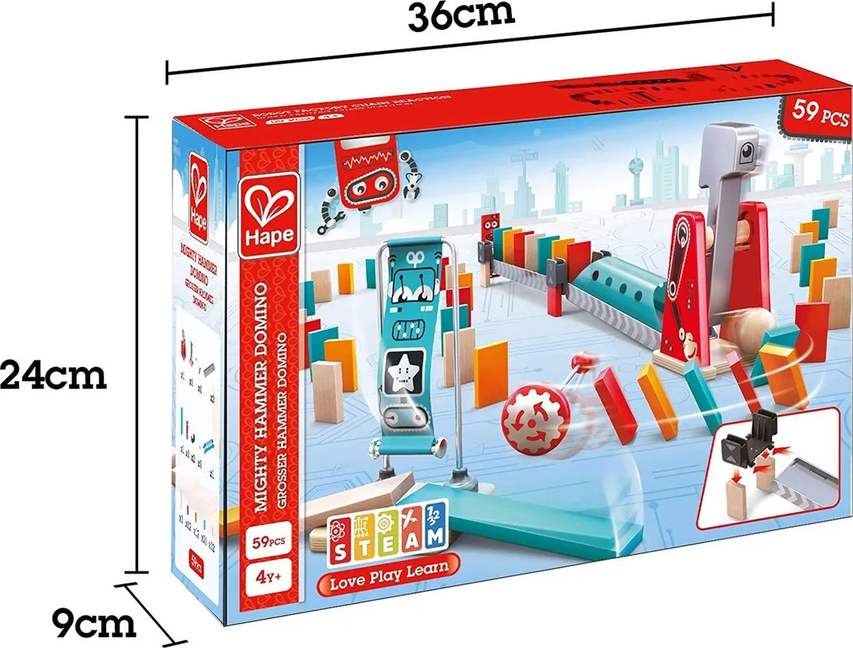 Hape Großer Hammer Domino - afbeelding 6 van 6