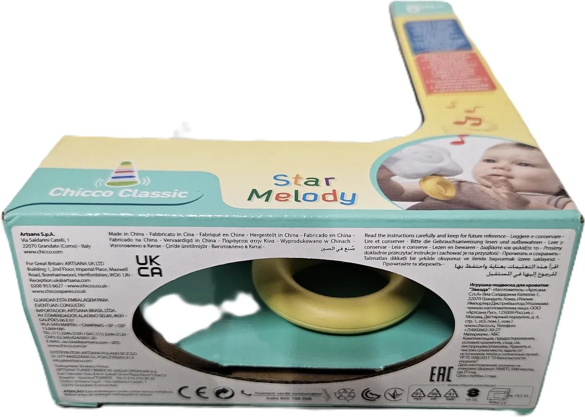 Chicco Ster Muziekdoosje C01191 - Meerkleurig - afbeelding 6 van 6