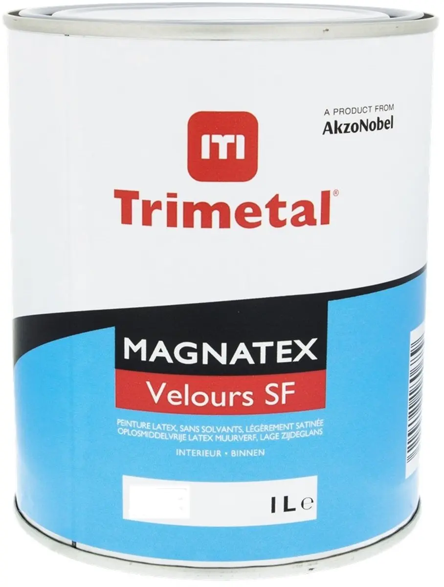 Trimetal Magnatex Velours SF Muurverf 1L - RAL 9001 Cremewit