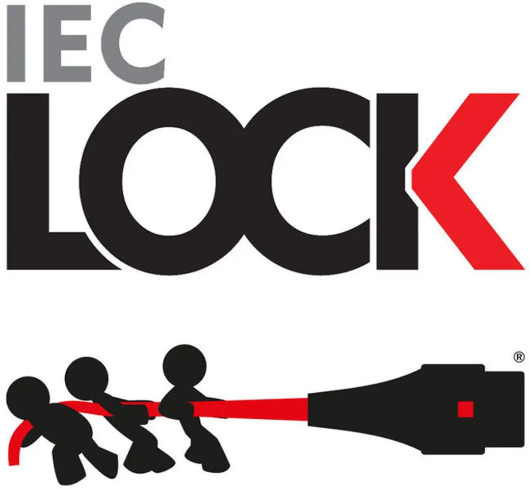 ACT PC2046 AK5271 Netsnoer C14-C13 Lock Links Haaks - 2m Zwart