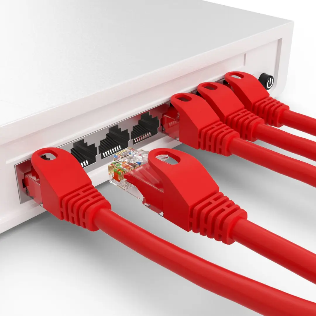 DSIT CAT5E Netwerkkabel RJ45 - Rood 15m