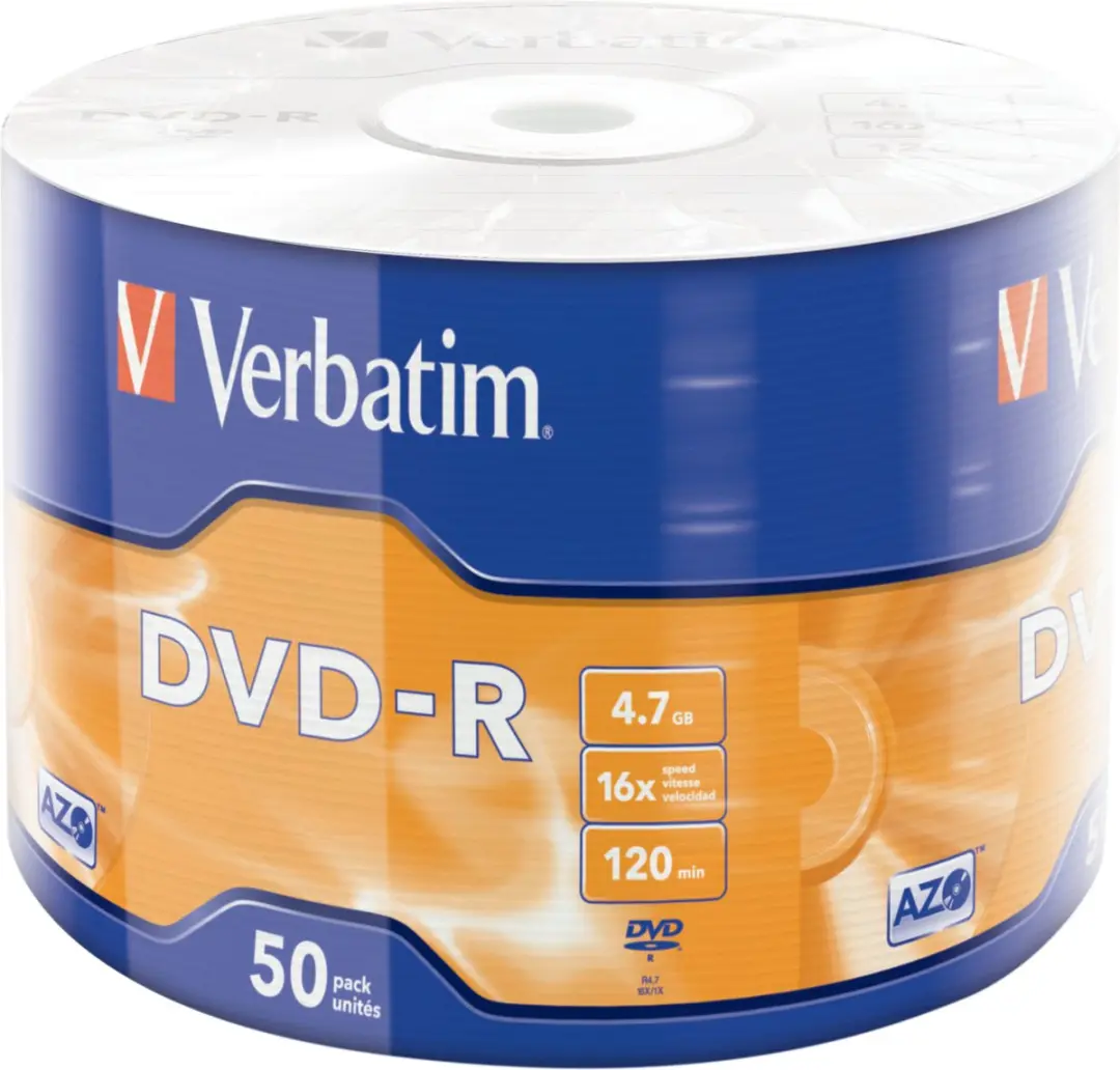 Verbatim DVD-R 4.7GB 50 Stuks - Zilver