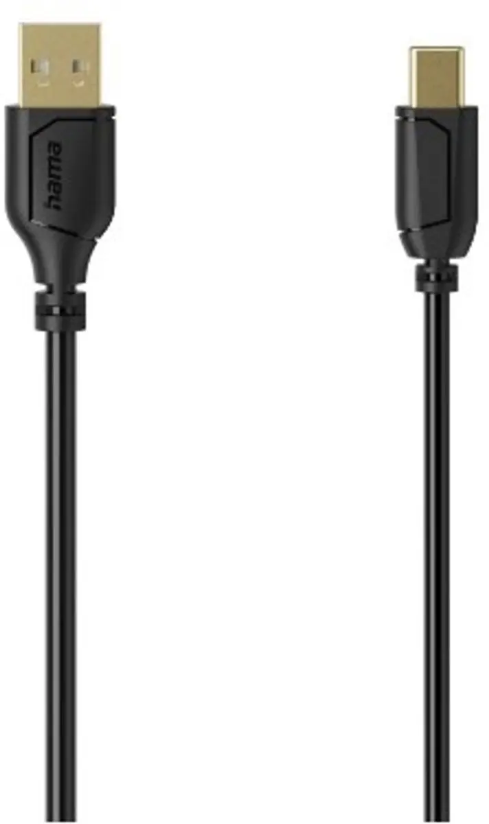 Hama 00074265 USB-kabel USB 2.0 0,75m USB-A naar USB-C - Zwart