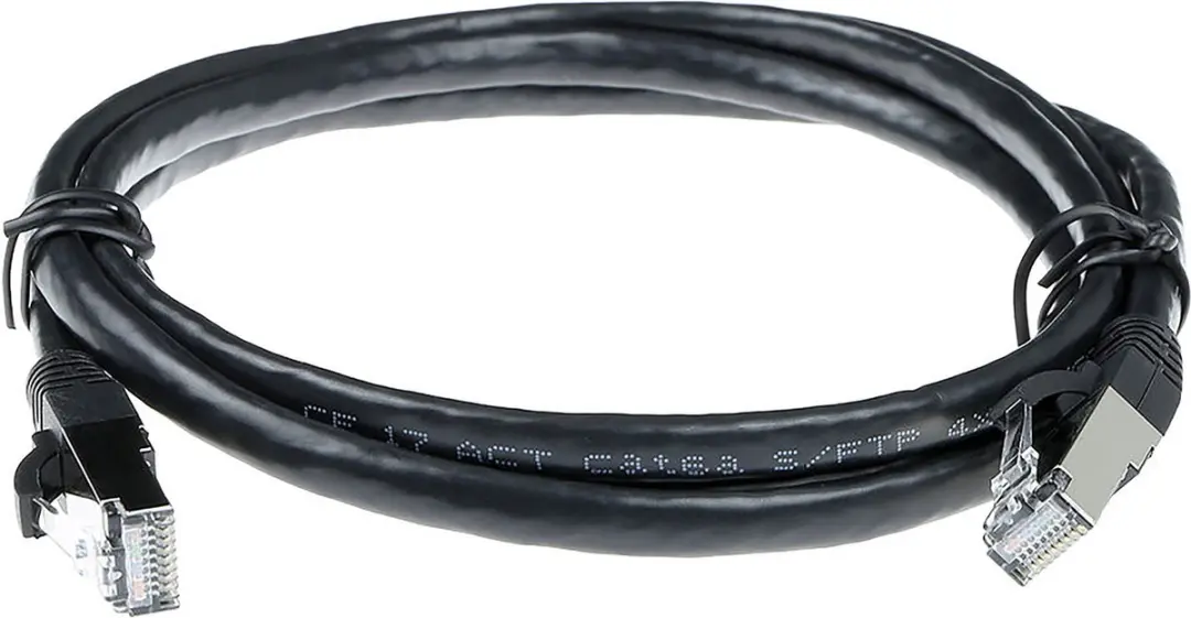 ACT SFTP CAT6A Patchkabel 25m - FB6925 - Zwart