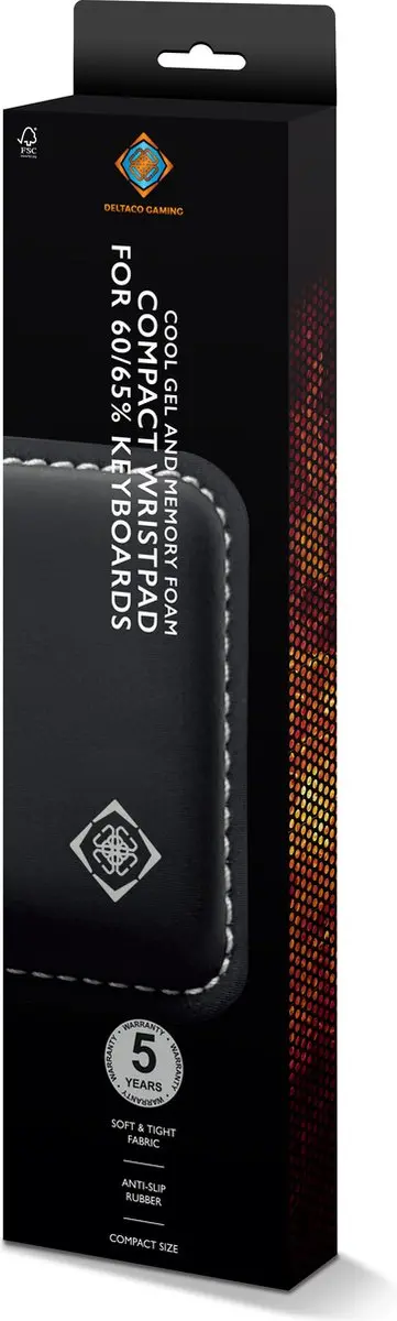 Deltaco Gaming GAM-164 Polssteun - 60/65% Toetsenborden - Zwart