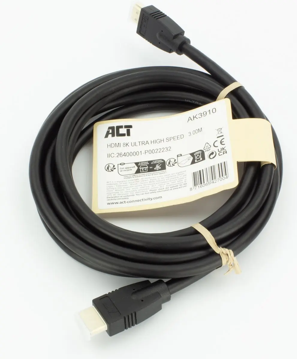 ACT 3m HDMI 8K Kabel v2.1 - HDMI-A Male