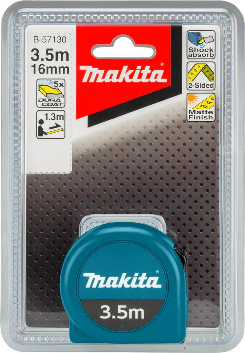 Makita B-57130 Rolmaat 3,5m - Waterblauw