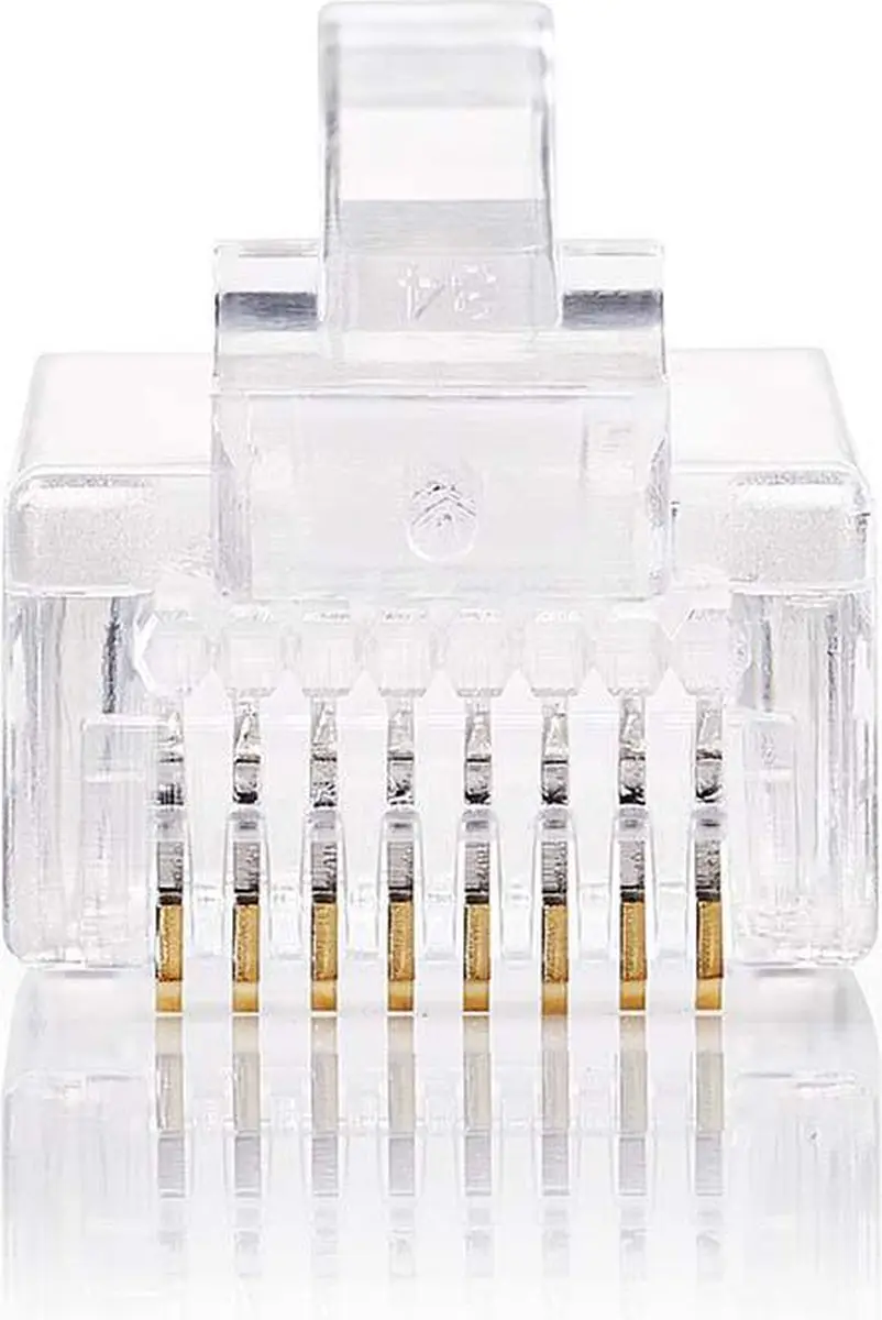 Nedis RJ45-Connector CAT5 Recht Verguld