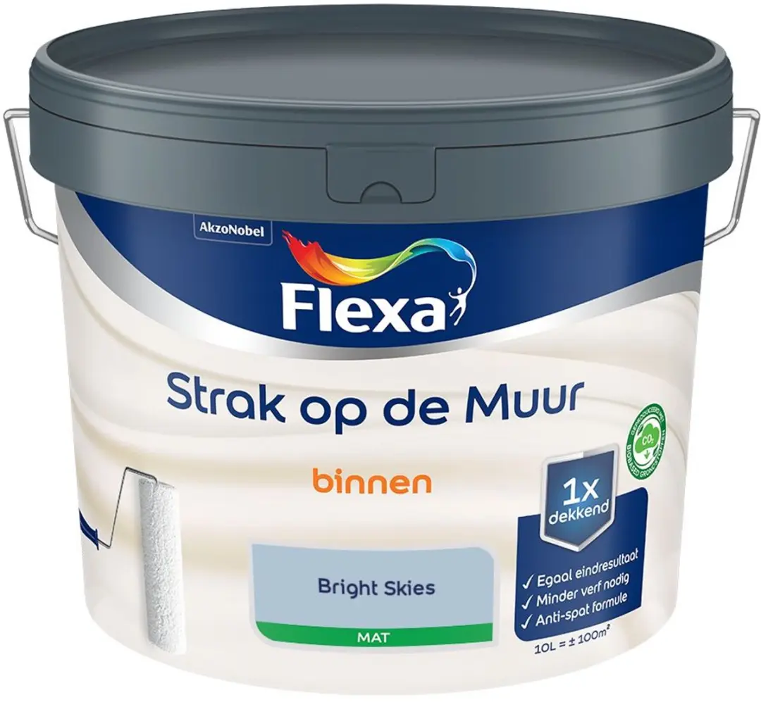 Flexa Strak Op De Muur Binnen Mat Mengverf 10L - Bright Skies