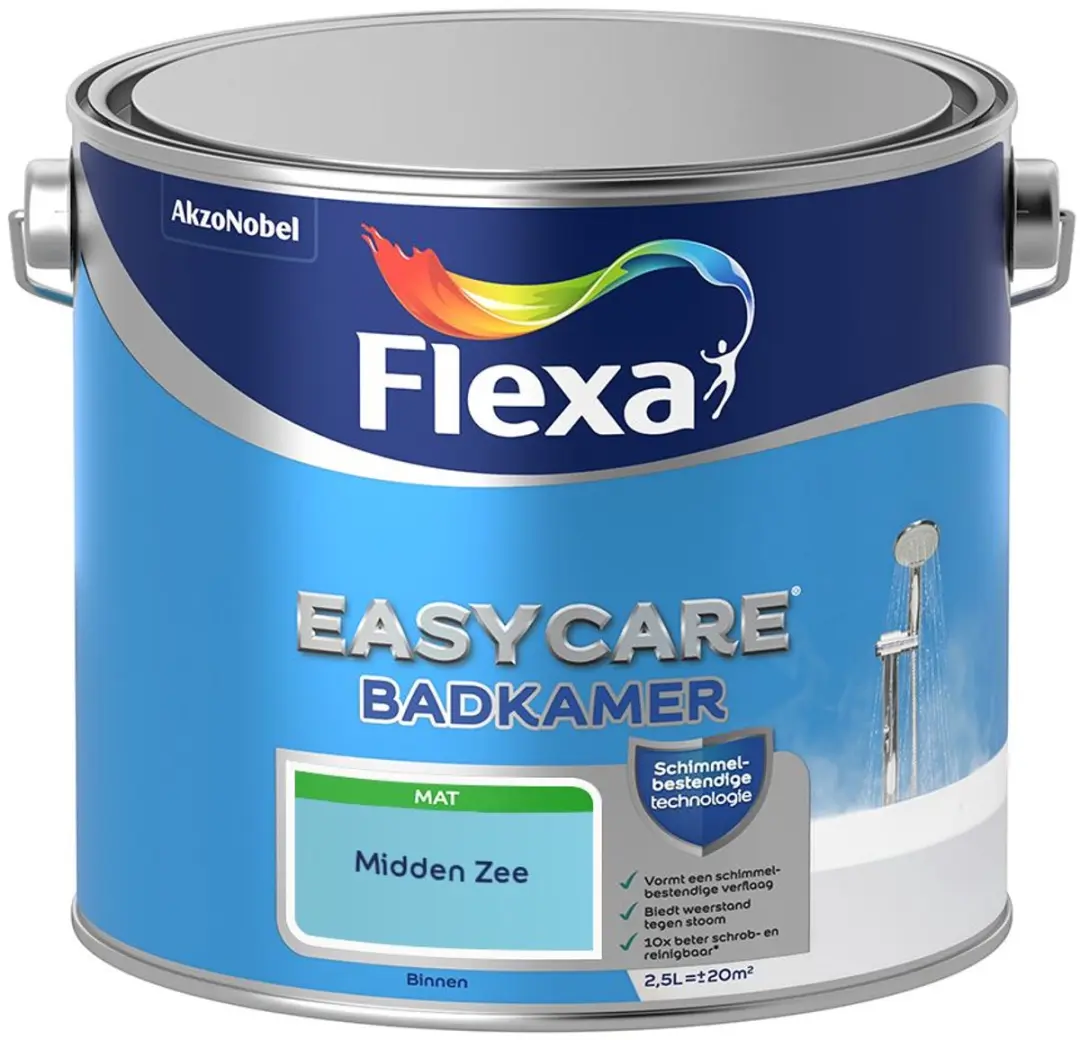 Flexa Easycare Badkamer Mengverf Midden Zee 2,5L