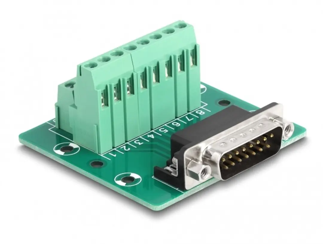 Delock D-Sub 15 Pin naar Terminal Block