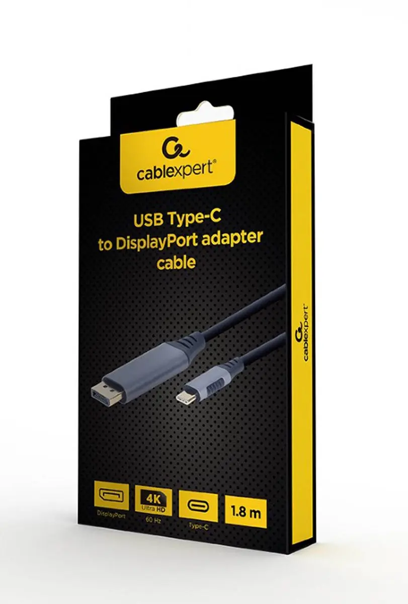 Gembird USB-C naar DisplayPort Adapterkabel 1.8m - Space Grey