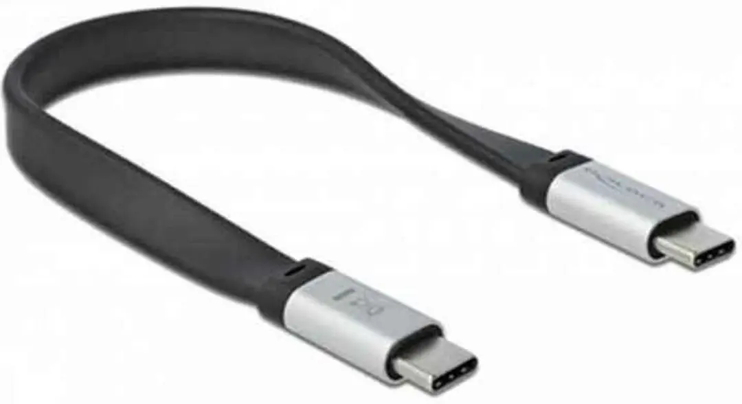 Delock USB 3.2 Gen 2 Type-C naar Type-C 22cm - Zwart