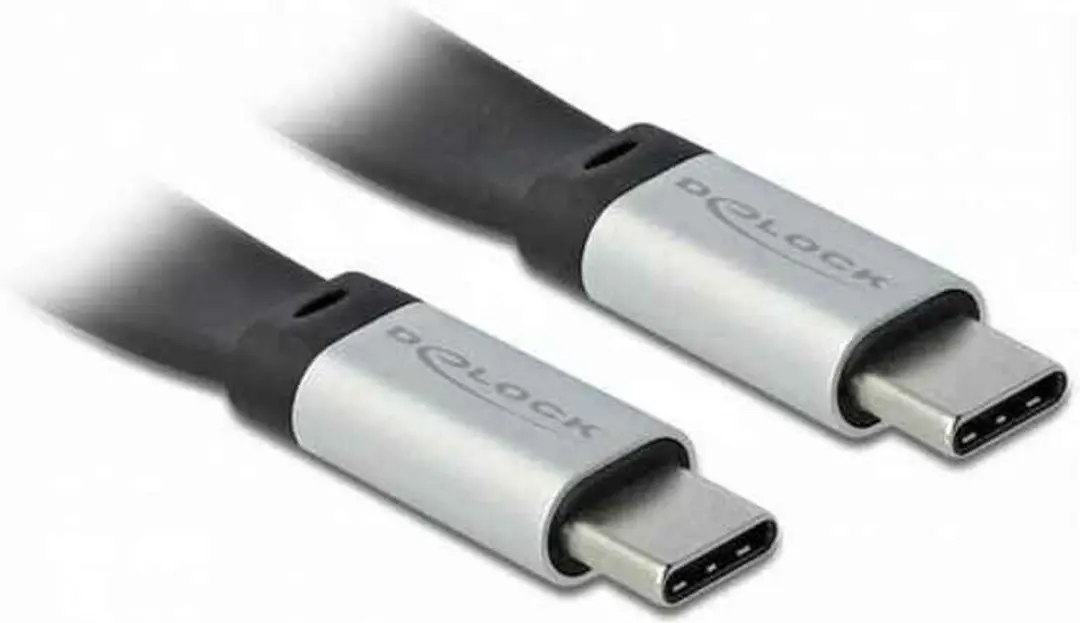 Delock USB 3.2 Gen 2 Type-C naar Type-C 22cm - Zwart