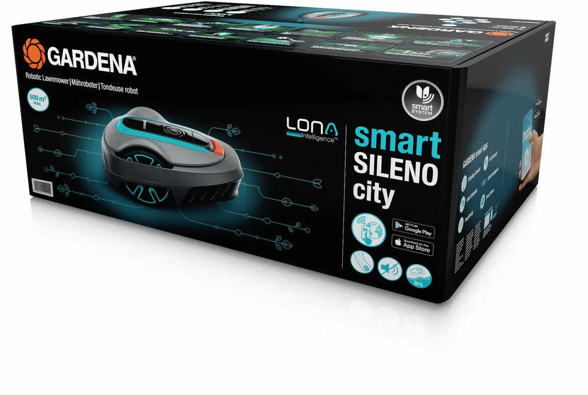 GARDENA smart SILENO city 250 Robotmaaier - voor gazons tot ca. 250 m²