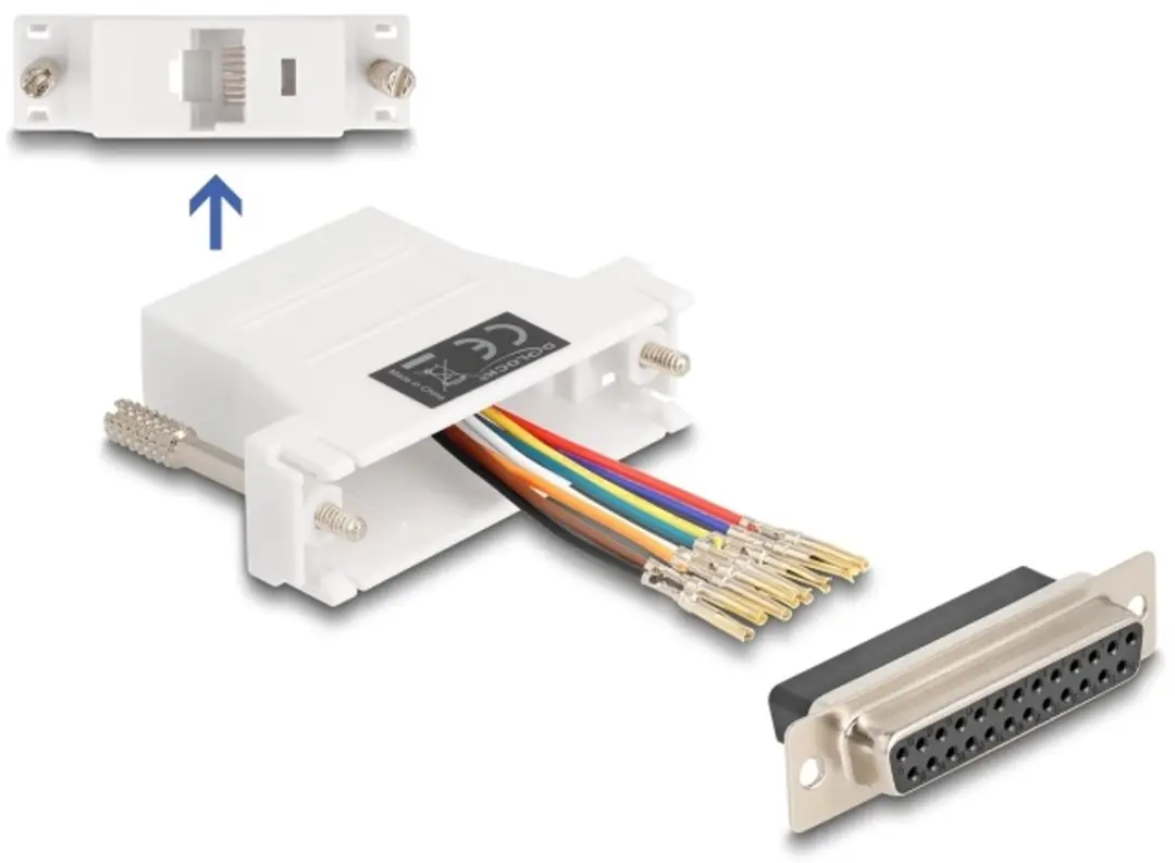 Delock D-Sub 25 naar RJ45 Adapter