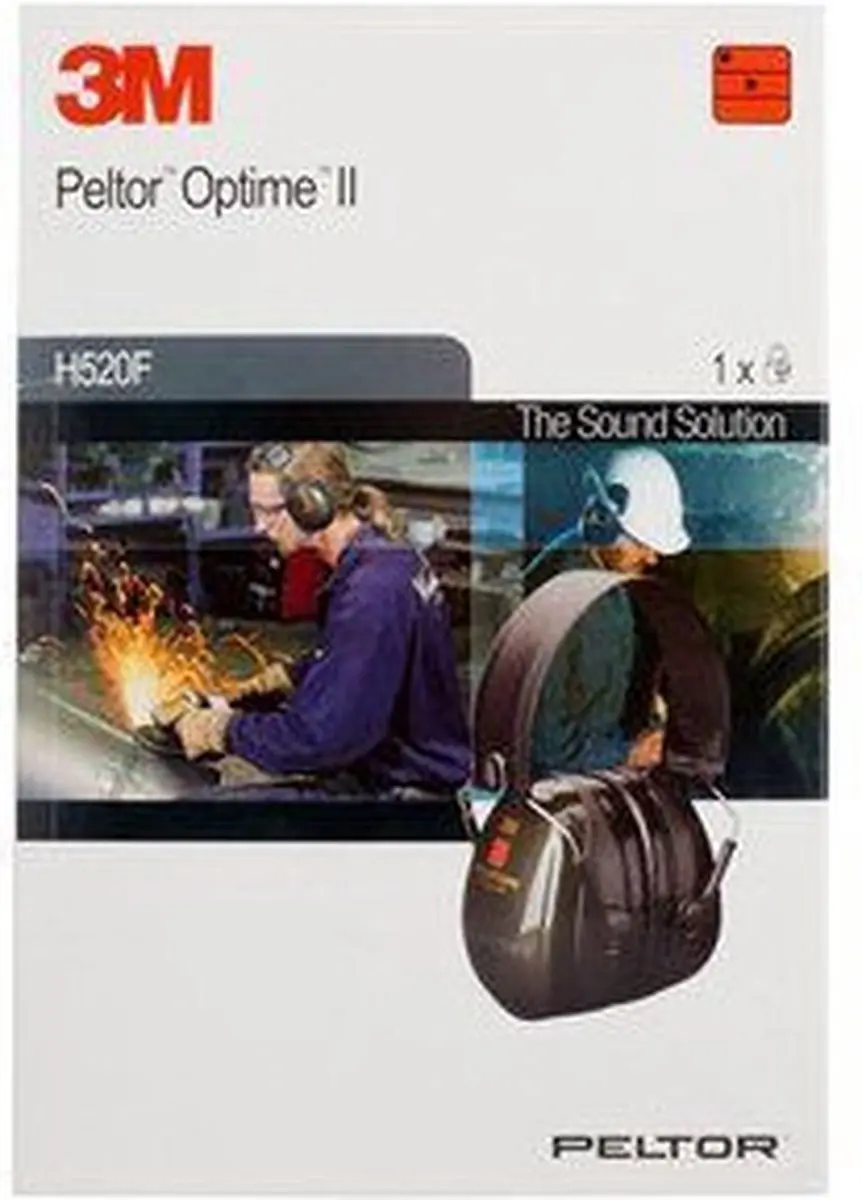 3M Peltor Optime II H520F Oorkappen - Donkergroen