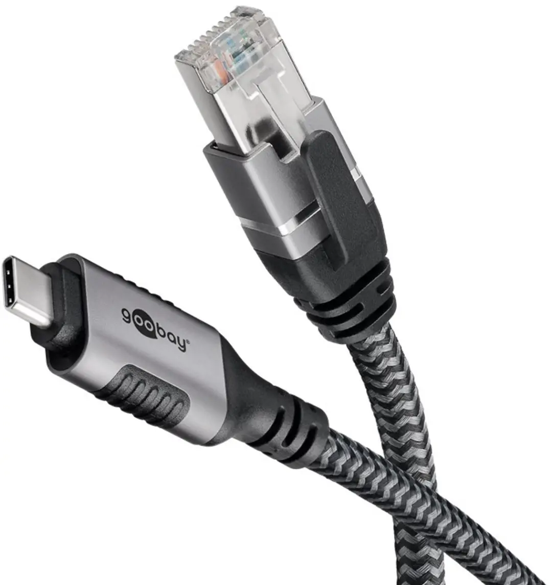 Goobay USB-C naar RJ45 Gigabit Ethernet Kabel 3m