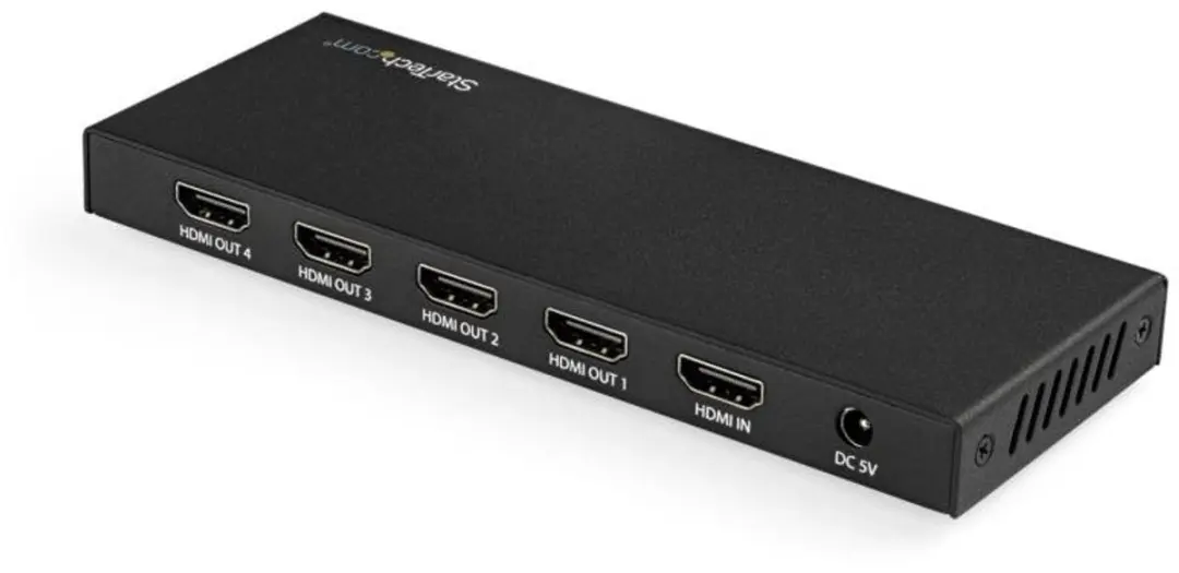 Startech ST124HD202 HDMI Splitter 4 Poorten - 4K 60Hz - Zwart