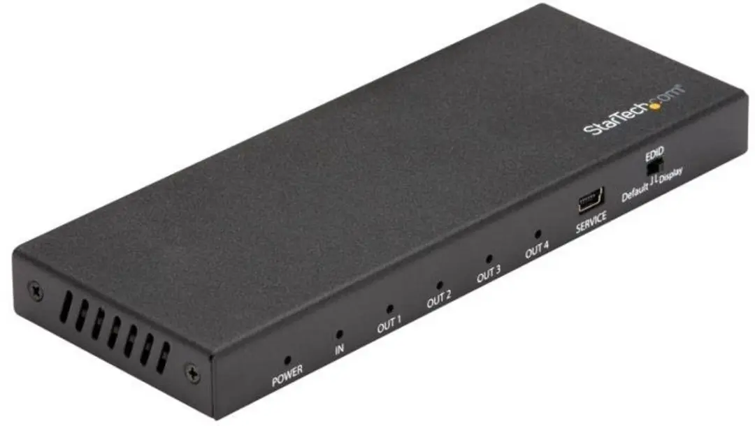 Startech ST124HD202 HDMI Splitter 4 Poorten - 4K 60Hz - Zwart - afbeelding 6 van 6