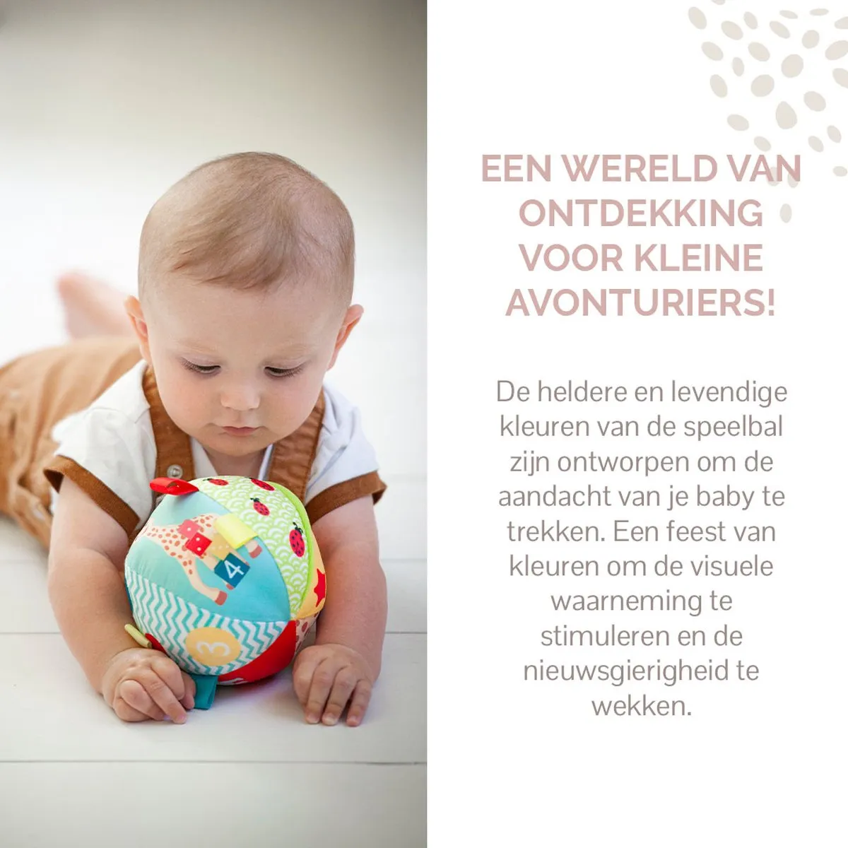 Sophie de Giraf Speelbal met Rammelaar - Ø11cm - Meerkleurig