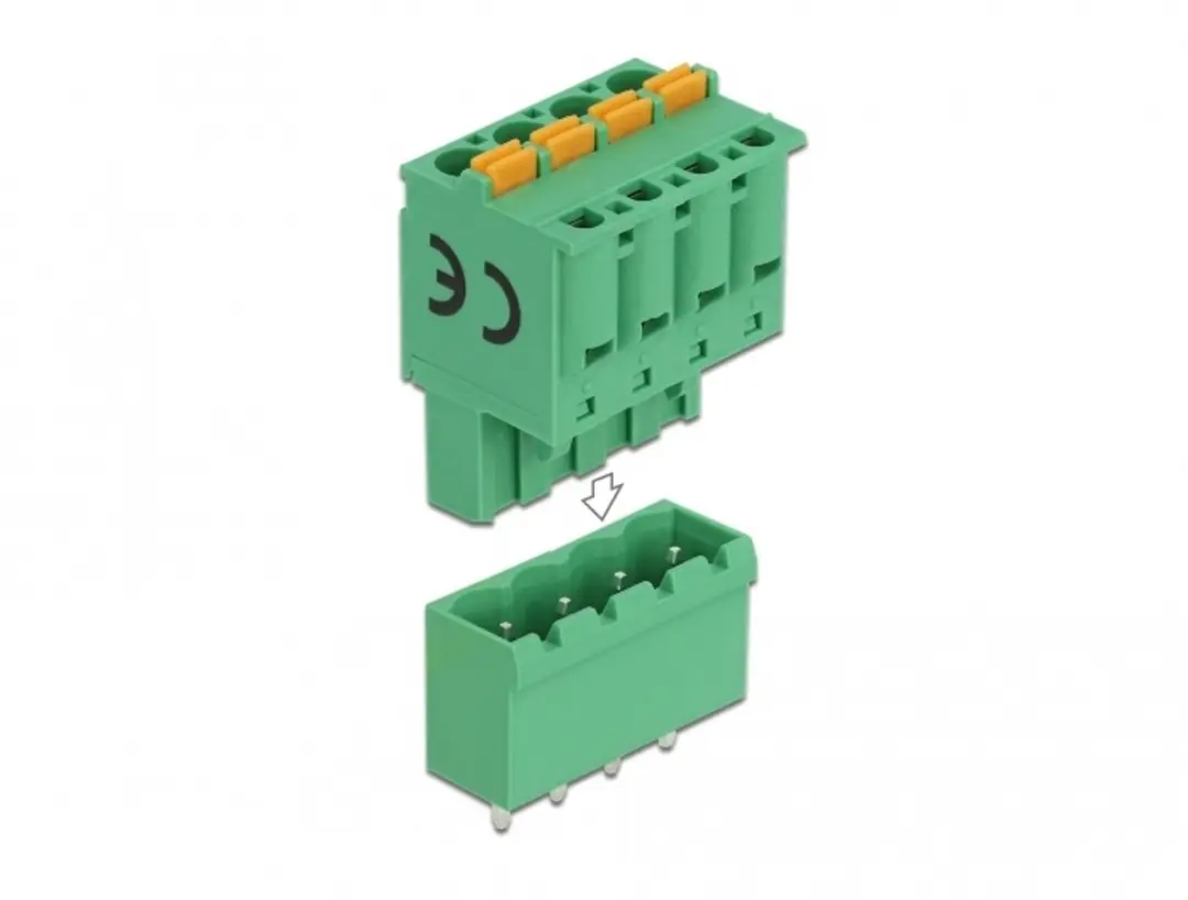 Delock Terminalblokset 4-polig 5.08mm Groen