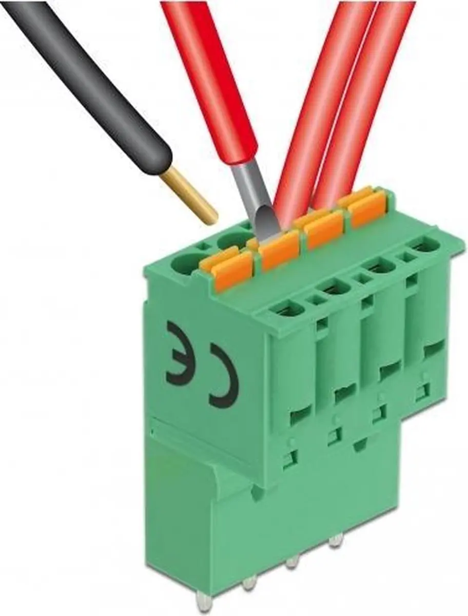 Delock Terminalblokset 4-polig 5.08mm Groen