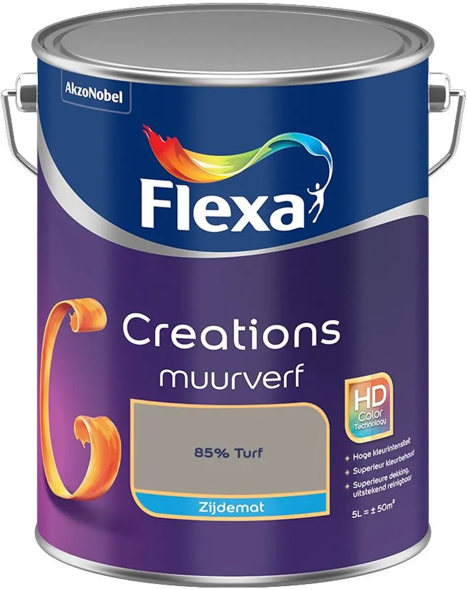 Flexa Creations Muurverf Zijdemat 85% Turf