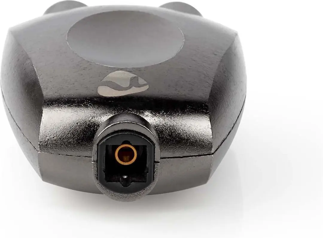 Nedis TosLink Splitter CATB25940GY - 2x TosLink Vrouwelijk - Aluminium - Gun Metal Grijs