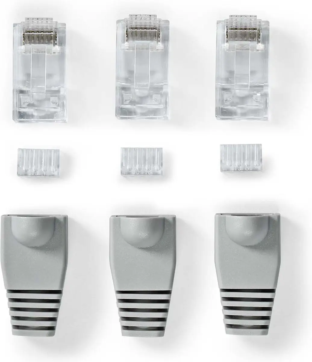 Nedis RJ45-connector CAT6 Male Verguld - 10 Stuks
