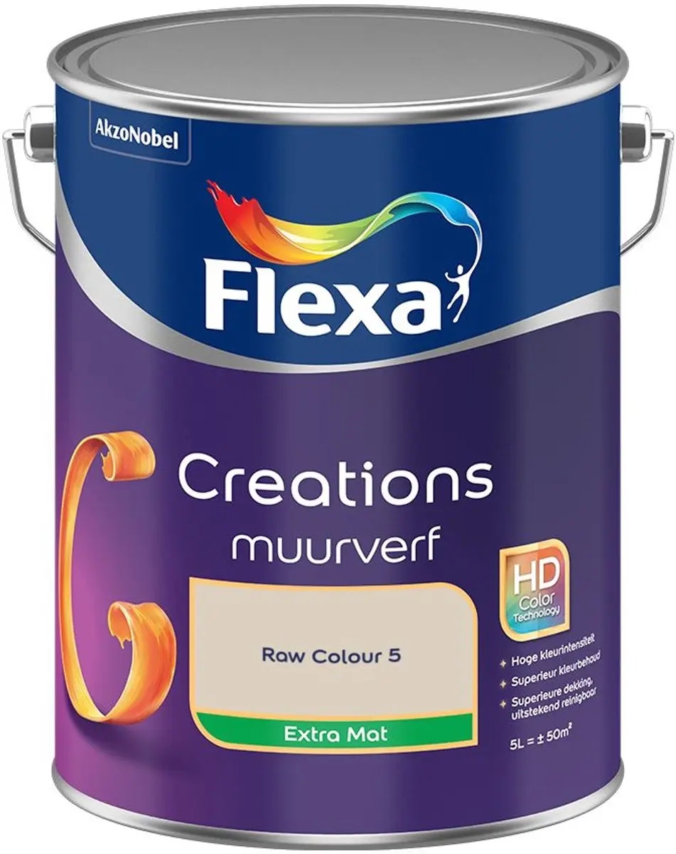 Flexa Creations Muurverf Extra Mat Raw Colour 5
