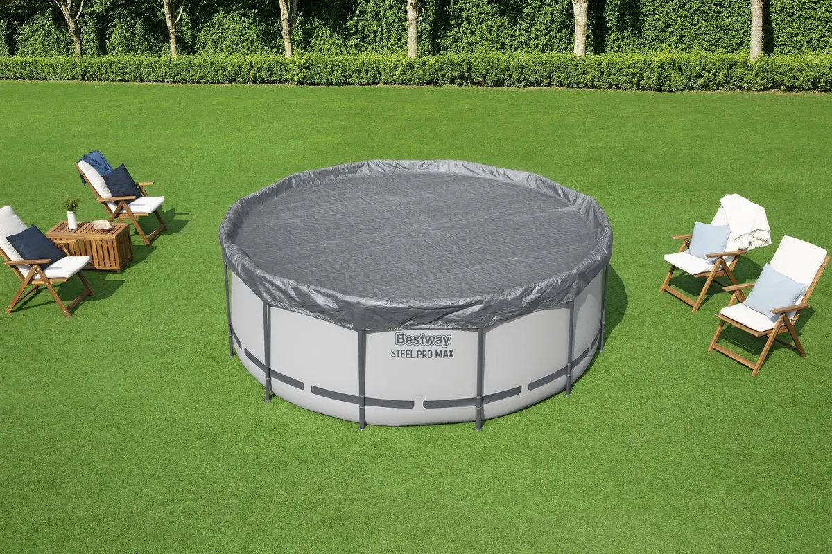Bestway Premium Zwembadafdekking 366cm - Grijs
