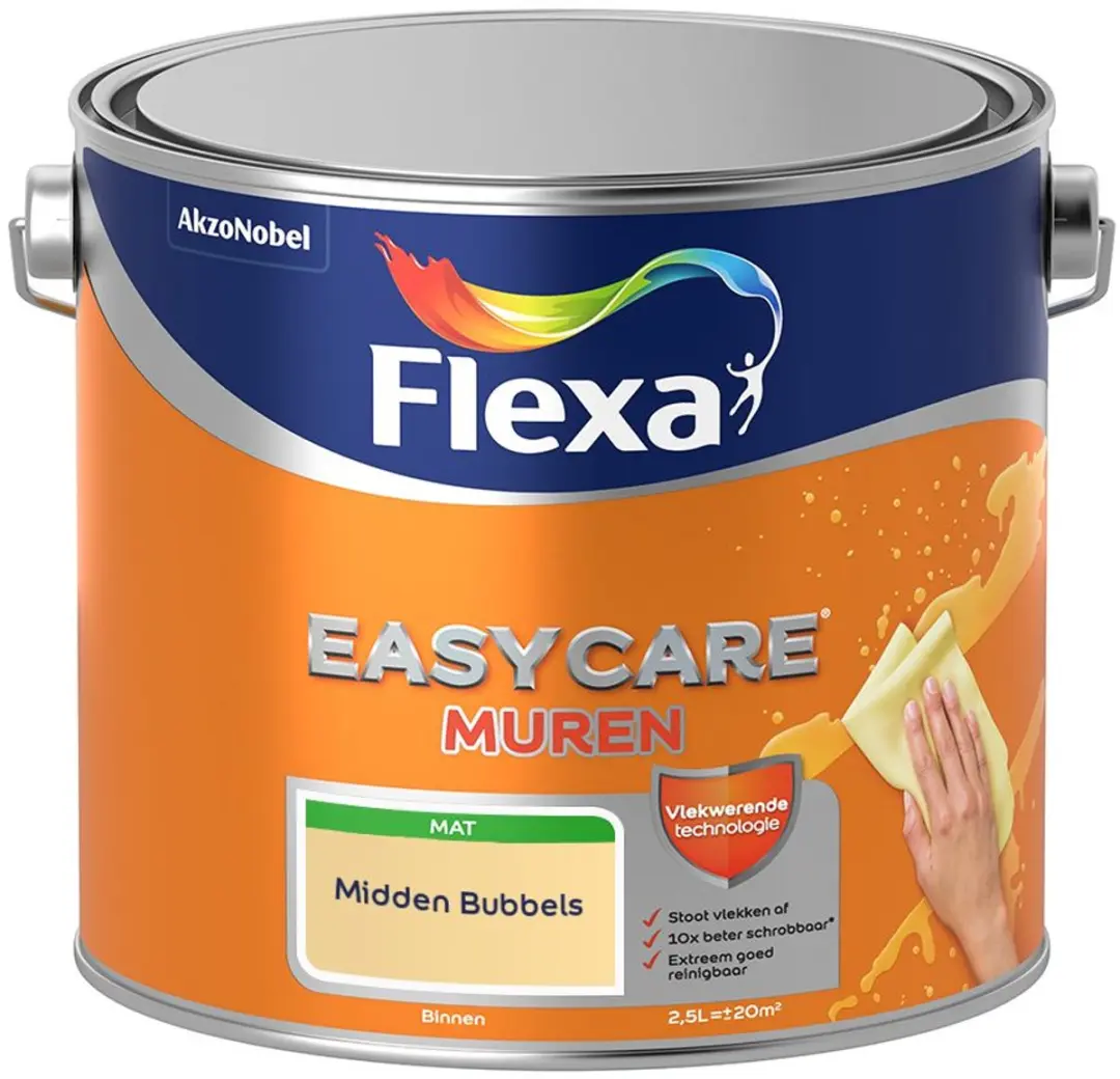 Flexa Easycare Muren Midden Bubbels Mengverf 2,5L