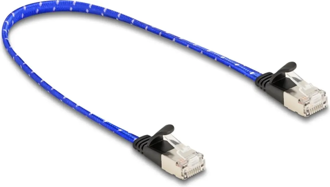 Delock Cat.6A U/FTP RJ45 Kabel 0,3m - Blauw