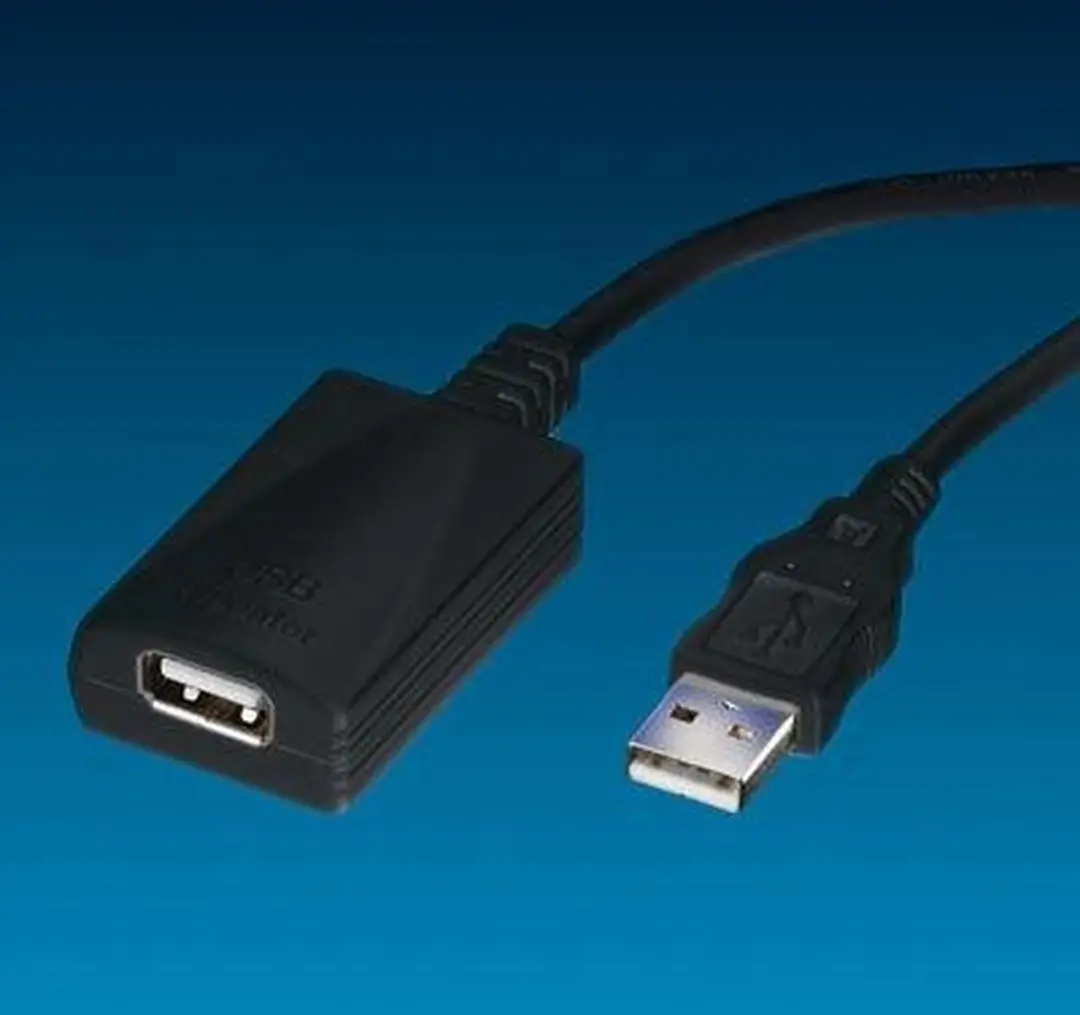 Roline USB 2.0 Verlengkabel 5m - Zwart