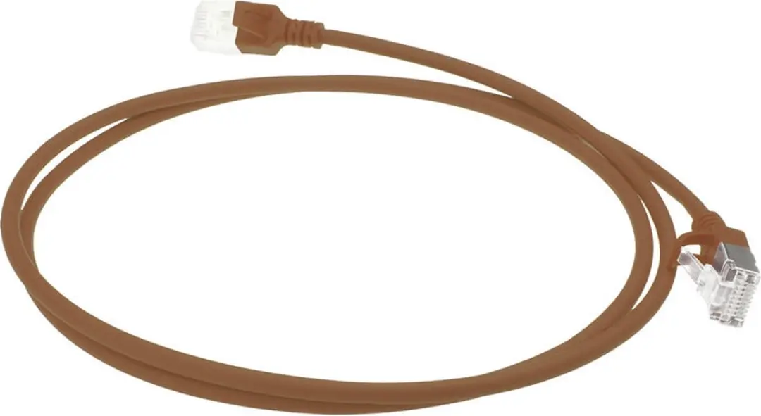 ACT Bruine LSZH U/FTP CAT6A Patchkabel 2m - Snagless