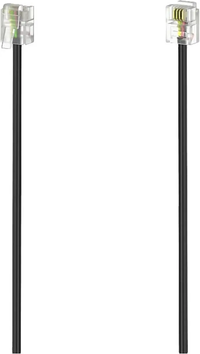 Hama Modulaire Kabelstekker 6P4C 3m - Zwart