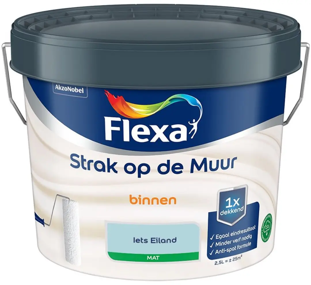 Flexa Strak Op De Muur Binnen Mat Mengverf Iets Eiland 2,5L