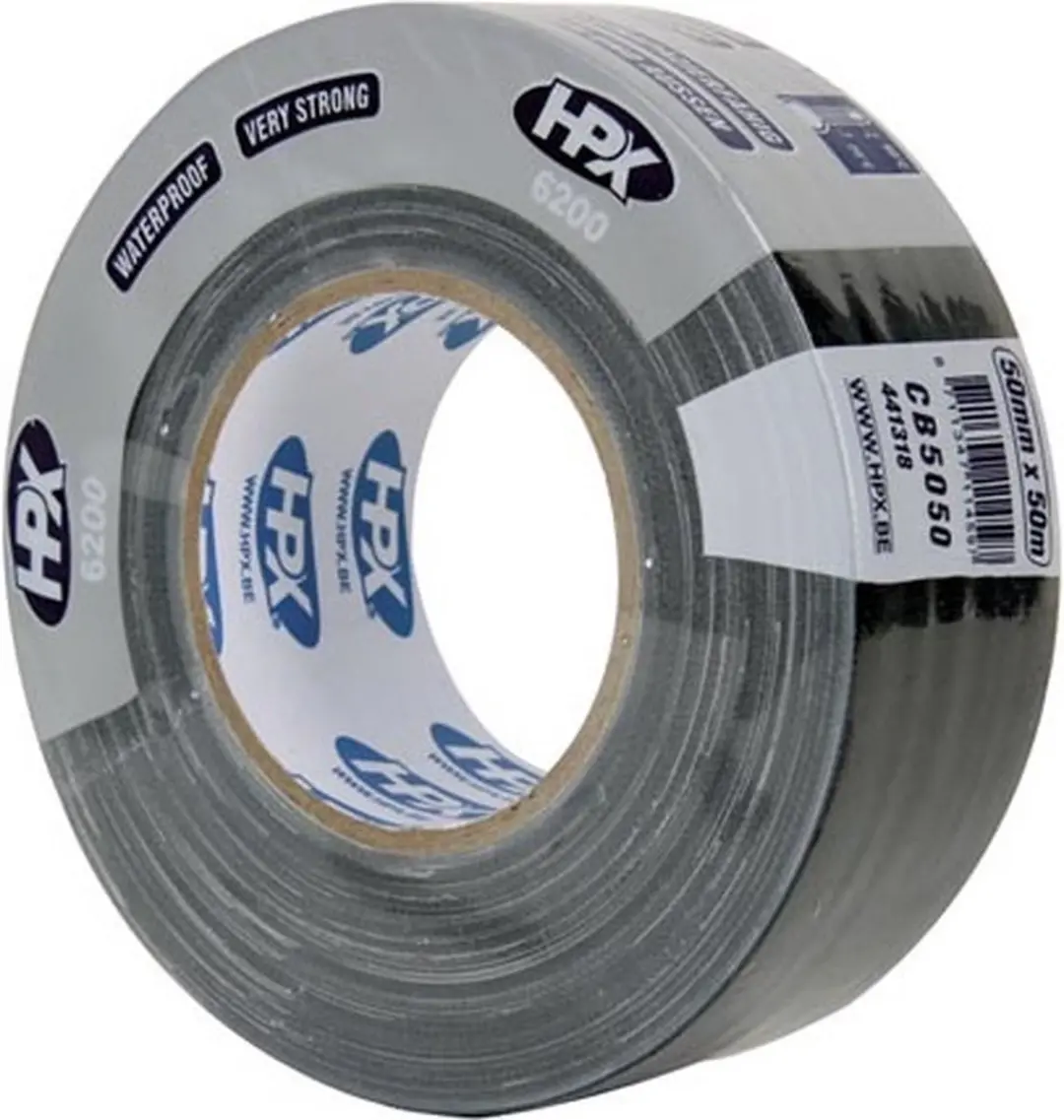 HPX Gaffer 6000 Tape 50mm x 50m - Zwart