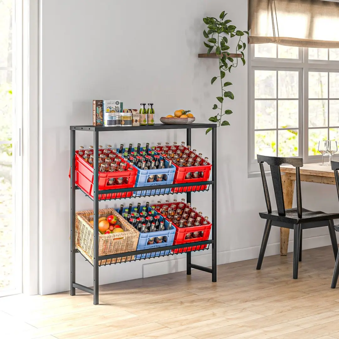 Homcom Kratjesrek 103x33x113,5cm - Zwart